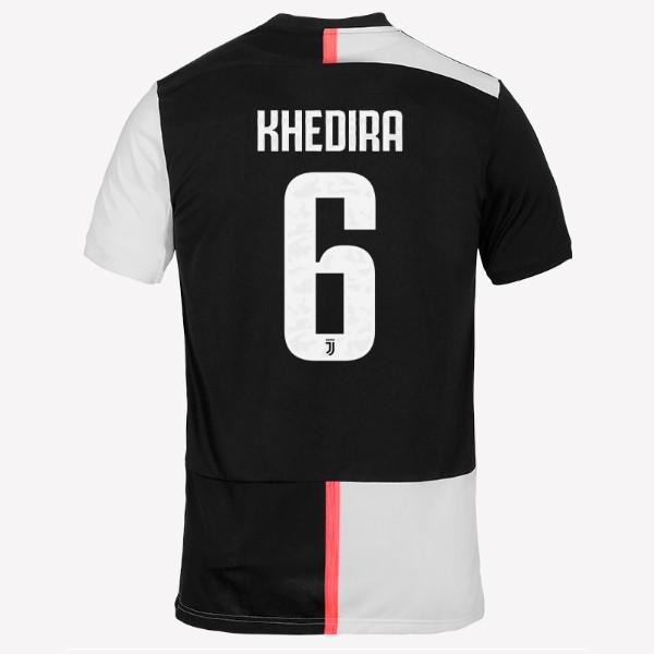 Camiseta Juventus NO.6 Khedira 1ª Kit 2019 2020 Blanco Negro